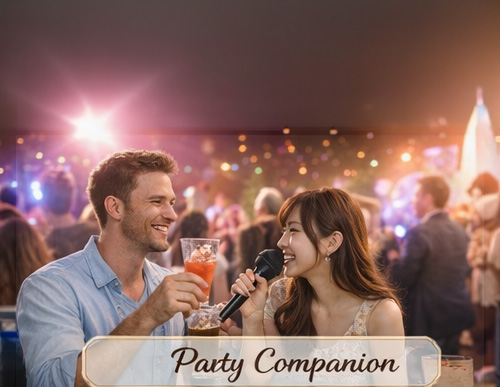 Party companion service in Japan